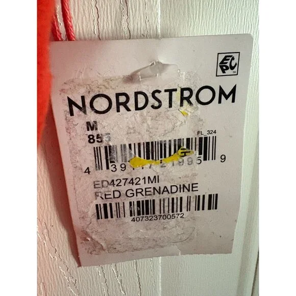 NWT New Nordstrom Open Edit Womens Red Grenadine Sleeveless Tank Dress M - Picture 10 of 12